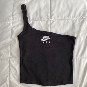 Nike Air Women’s one shoulder asymmetrical Tank size XS